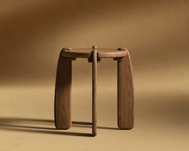 Orb Side Table - Acacia