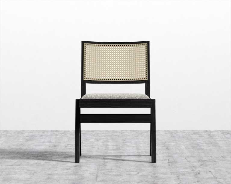Javert Side Chair - Ebony Frame - Chatou Boucle - Pearl Javert Side Chair - Ebony Frame - Chatou Boucle - Pearl