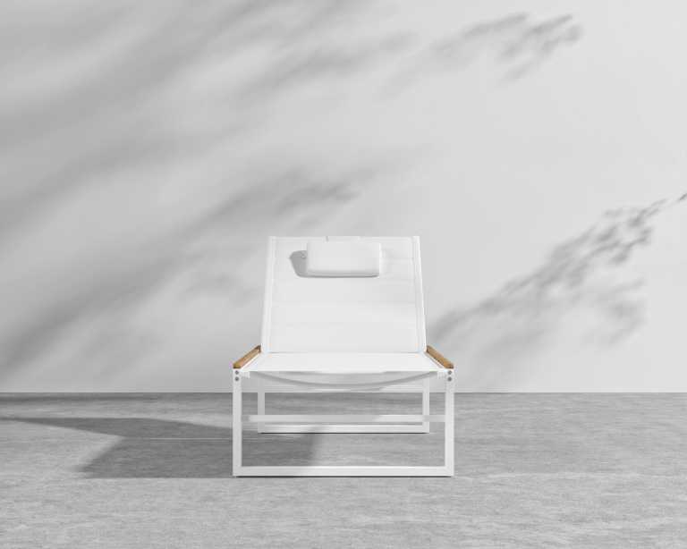 Linnea Outdoor Lounger - White Linnea Outdoor Lounger - White