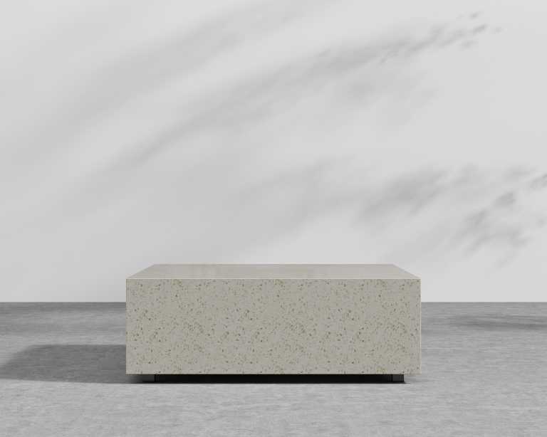 Liza Coffee Table Grande - 40 x 40 - White Terrazzo Liza Coffee Table Grande - 40 x 40 - White Terrazzo