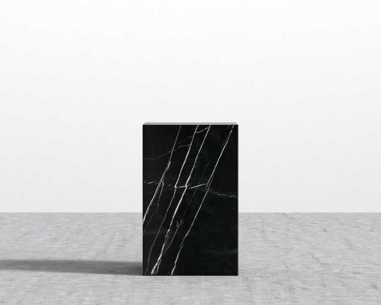 Liza Side Table - Black Marble