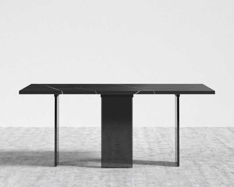 Marbella Dining Table - Black Pietra Ceramic