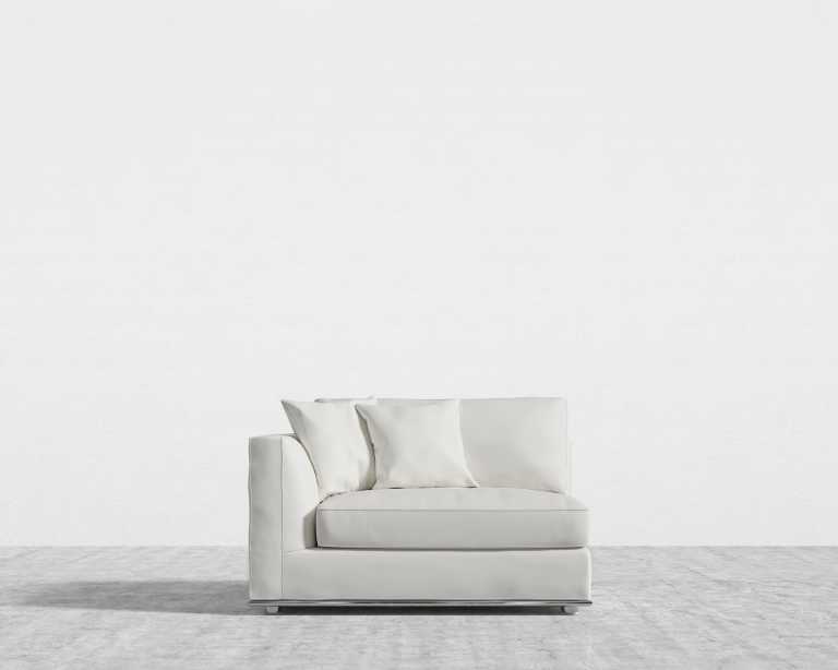 Milo 1 Seater - Left Facing - Trento Microfiber Leather - Trento Eggshell Milo 1 Seater - Left Facing - Trento Microfiber Leather - Trento Eggshell