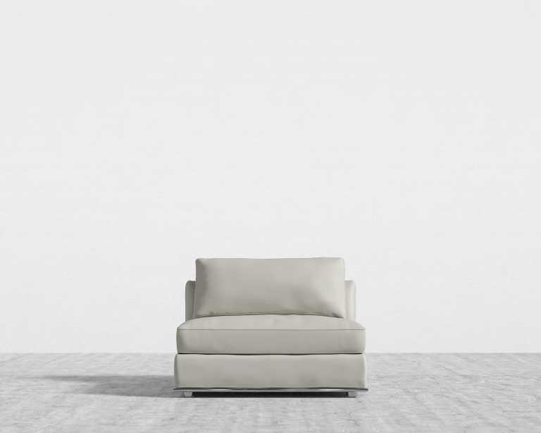 Milo 1 Seater - Armless - Trento Microfiber Leather - Trento Taupe