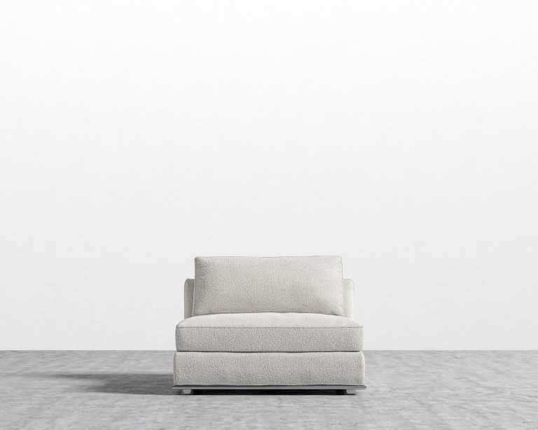 Milo 1 Seater - Armless - Chatou Boucle - Pearl Milo 1 Seater - Armless - Chatou Boucle - Pearl