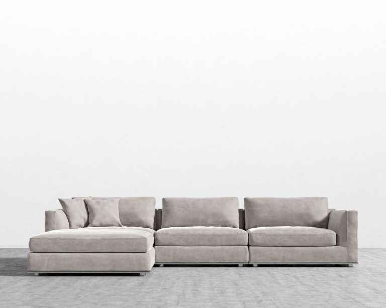 Milo Modular Sectional - Venice Vegan Suede - Chiffon Milo Modular Sectional - Venice Vegan Suede - Chiffon