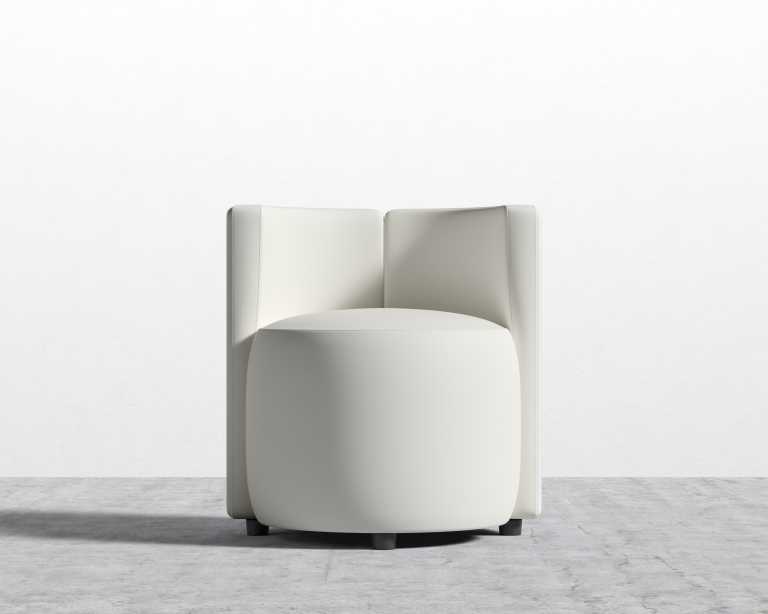 Nova Lounge Chair - Microfiber Trento - Eggshell