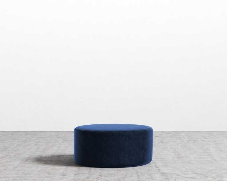 Nova Pouf Large - Plush Velvet - Cobalt