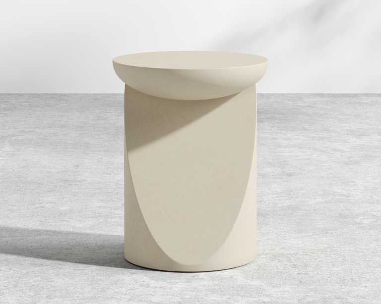 Ophira Side Table - Ivory Waxed Ophira Side Table - Ivory Waxed