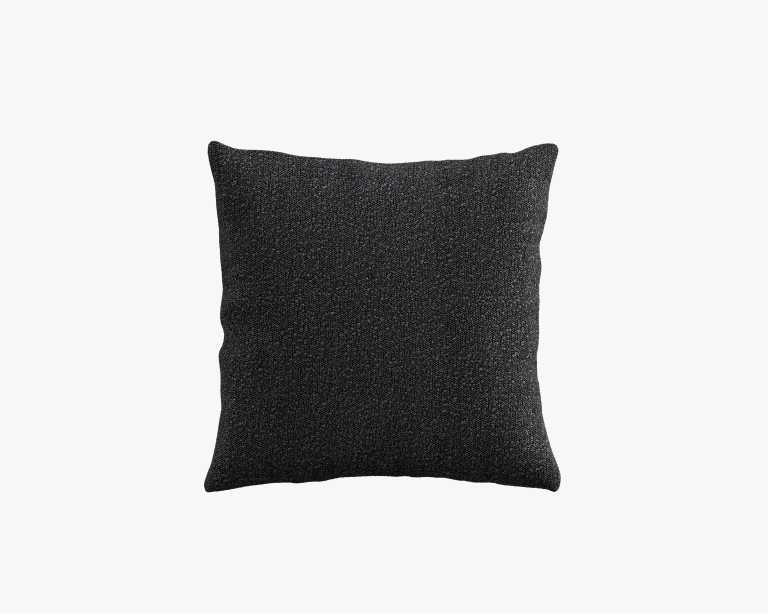 Large Throw Pillow - Chatou Boucle - Caviar