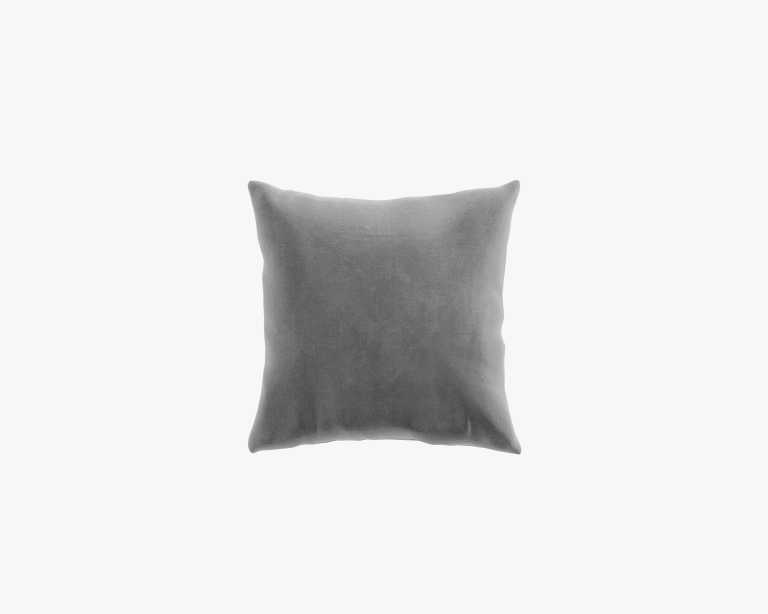 Square Throw Pillow 18 - Plush Velvet - Glacier Grey 2022 Square Throw Pillow 18 - Plush Velvet - Glacier Grey 2022