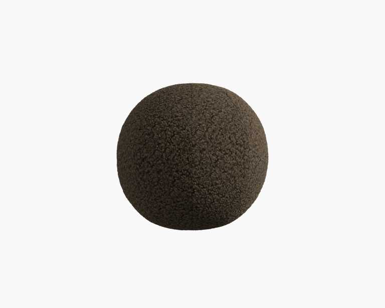 Sphere Pillow - Shearling - Espresso