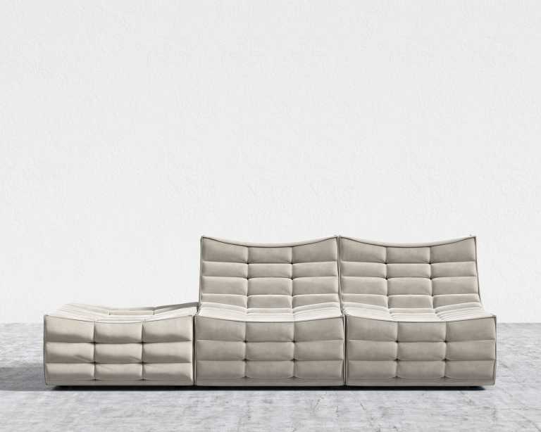 Tanner Open End Sofa - Venice Vegan Suede - Latte Tanner Open End Sofa - Venice Vegan Suede - Latte