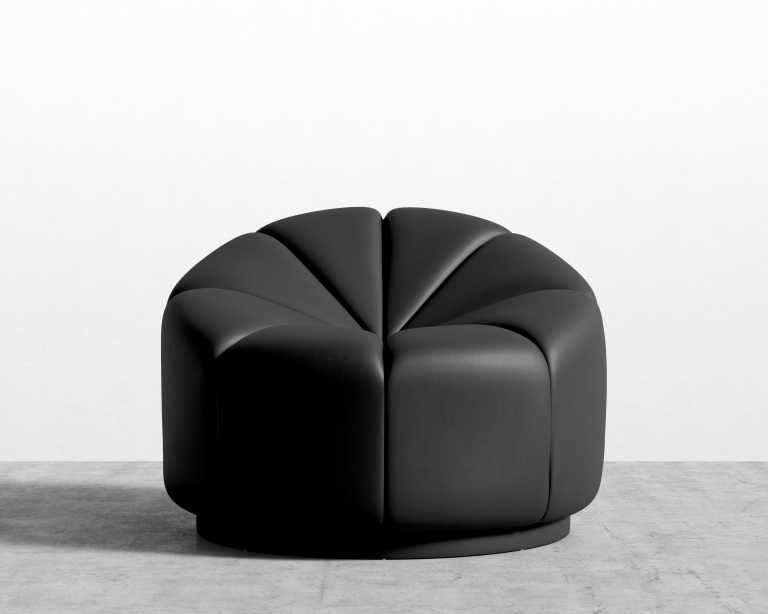 Vonn Lounge Chair - Microfiber - Trento Jetblack
