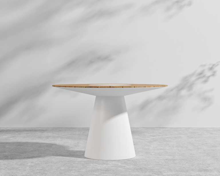 Winston Outdoor Dining Table - White