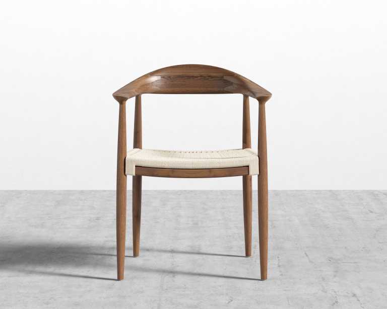 Round Chair Woven - Walnut
