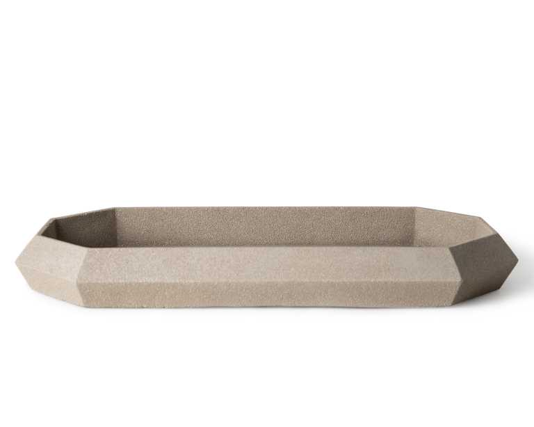 Rectagular Concrete Tray Mid Century Modern
