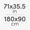 71" x 35.4" | 180 x 90cm